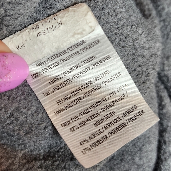 Calvin Klein black shimmer long puffer coat. Kids size Large (12/14). - Picture 12 of 15